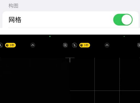 龙楼镇苹果手机维修网点分享iPhone如何开启九宫格构图功能