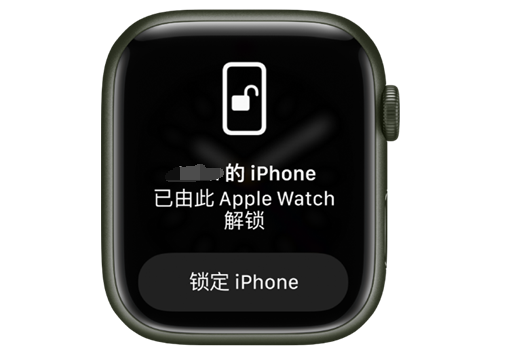 龙楼镇苹果手机维修分享用 AppleWatch 解锁配备面容 ID 的 iPhone方法 