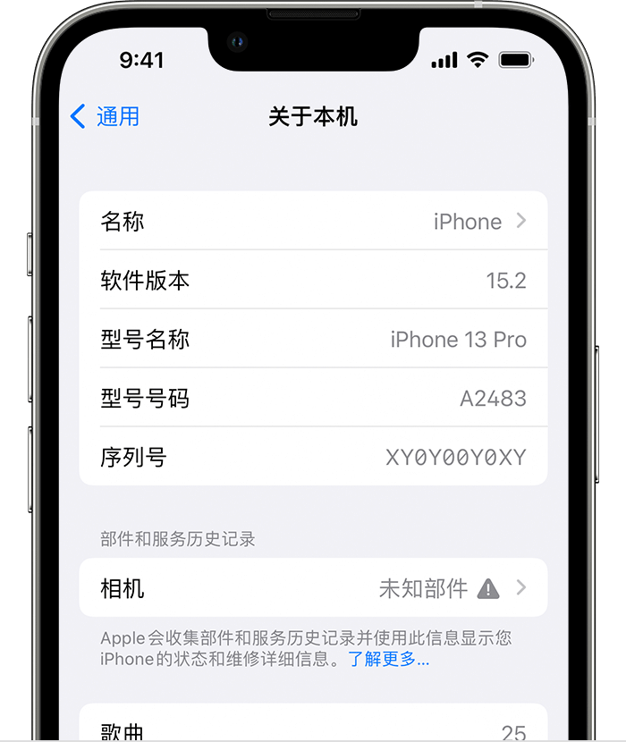 龙楼镇苹果维修分享iPhone 出现提示相机“未知部件”是什么原因？ 