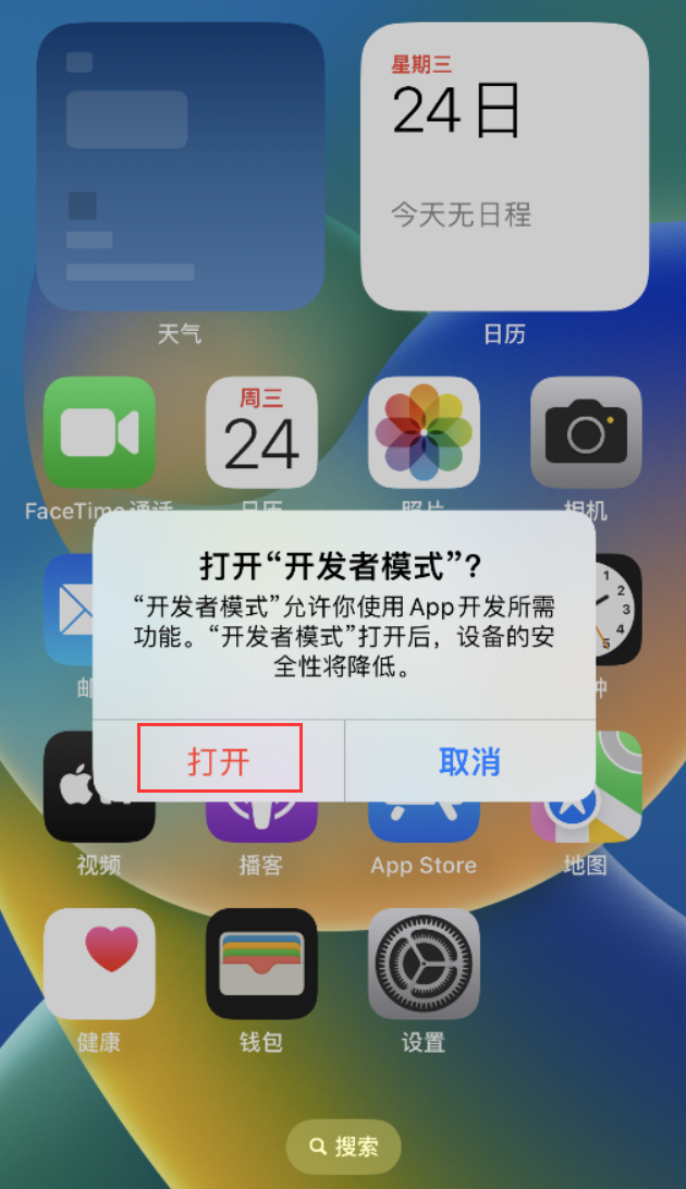 龙楼镇苹果手机维修分享如何打开开发者模式 