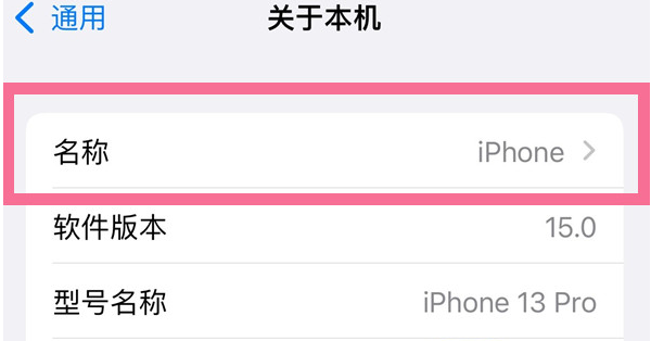 龙楼镇苹果13维修分享iPhone 13热点名字设置教程 